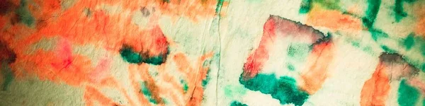 Tie Dye Neon Gradient Watercolour Мульти Кольорова Смуга Зеленого Дизайну — стокове фото