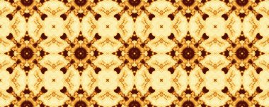 Sarı Süssüz Doku. Endonezya Geometrik Döşemesi. Kara Hintli dörtlü folyo Batik. Oriental Çiçek Yıldızları. Batı Geometrik Batik Yazıcı. Güneşli Etnik Şablon Döşemesi. Kahverengi Çiçek İkat