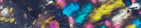 Krawatte Dye Neon Gradient Aquarell Blaues Streifen Gefärbtes Aquarellmuster Graue — Stockfoto
