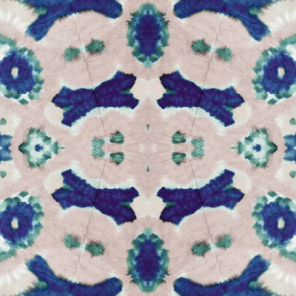 Azure Tie Dye Print Cinza Ogee Seamless Grunge Efeito Branco — Fotografia de Stock