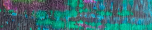 Tie Dye Neon Oosterse Aquarel Rood Streep Neon Aquarel Patroon — Stockfoto