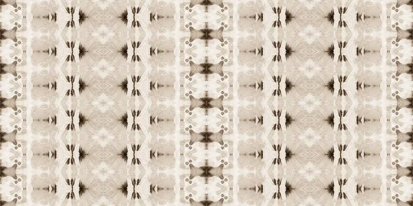 Dyed Pattern Rasgado Batik Sujo Sepia Repeat Brush Impressão Tribal — Fotografia de Stock