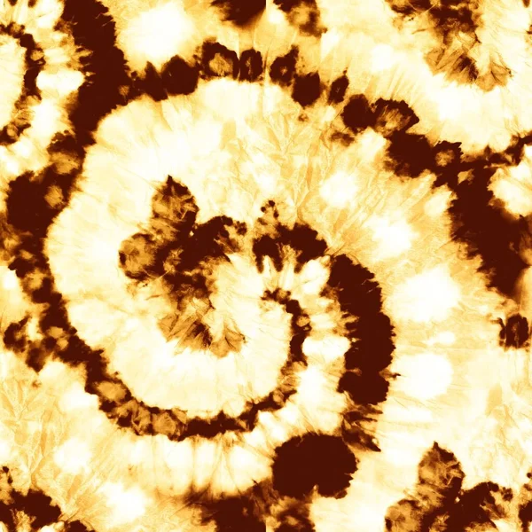 Yellow Spiral Sun. Dirty Sand Watercolor. Spiral Dyed Background Shiny Stripe Tye Dye. Spiral Dyed Print. Abstract Grunge Pattern. Brown Ochre Sand. Yellow Burnt Circle. Yellow Seamless Print.