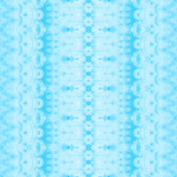 Blauer Geo Streifen Wasserdruck White Geometric Zig Azure Geo Pattern — Stockfoto