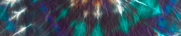 Tie Dye Neon Abstract Aquarel Blauwe Streep Geverfd Aquarel Patroon — Stockfoto