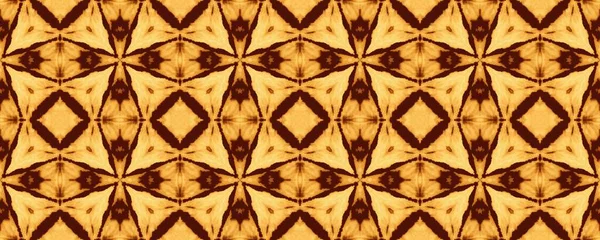 Yellow Western Mystic Texture Moroccan Ethnic Print Oriental Geometric Print — Stockfoto