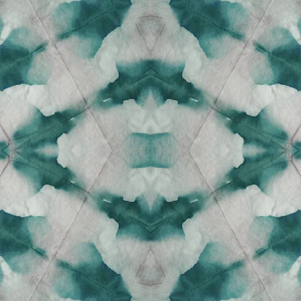 Sea Tie Dye Grunge Gray Turquoise Tile Mint Dirty Art — Stockfoto