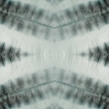 Sea Tie Boyalı Sancak. Gri Graffiti Tarzı. Yeşil Fırçalı İpek. Cyan Kova Boyası Yeşil Fırça Tekstili. Havalı Geometrik Motif. Nanesiz Zigzag. Gri Kirli Sanat Sanatçısı.