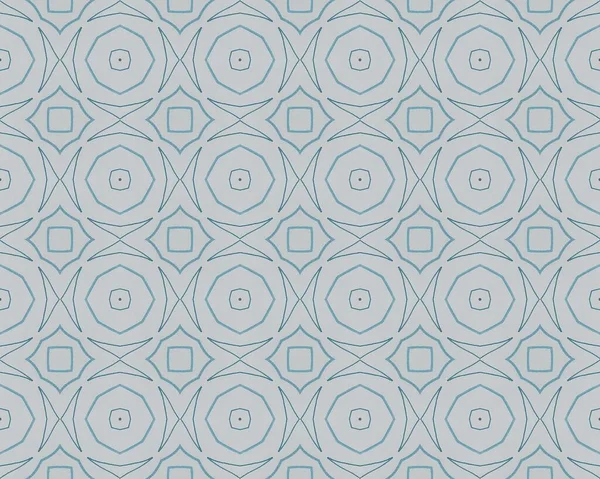 青い民族誌 青い花のボホ 三角幾何学模様の床 青インド民族バティック グレー ウズベキスタン エンドレス クロス 水彩幾何学的バティックタイル モロッコ — ストック写真