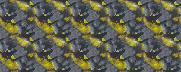 黄色の模様 グリーン オールド ライン シームレスなダイウェットテクスチャ ダーティ プリント グリーンウォーターペイント 黄色のグランジーストライプ 現代のグラデーションスプラッタ — ストック写真