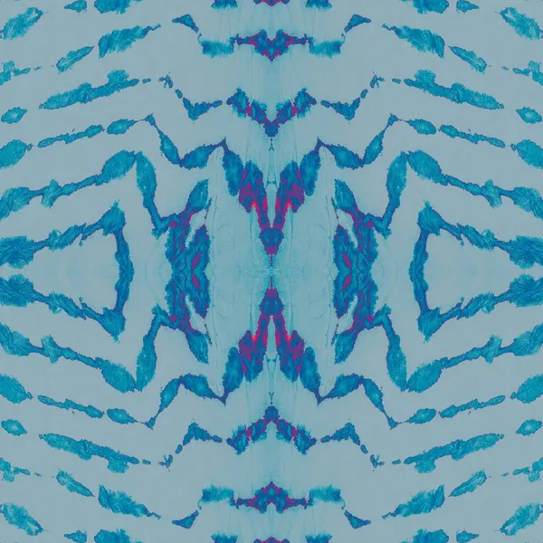 Teal Festett Művészeti Minta Hideg Textúrájú Vászon Azúr Kaleidoszkóp Hideg — Stock Fotó