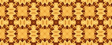 Sarı Arap Etnik Tasarımı. Türk Geometrik Batik döşemesi. Soyut Geometrik Mürekkep. Kırsal Parlak Kusursuz Şablon. Clay Etnik Çicek Döşemesi. Endonezya Sonsuz Zemin. Kahverengi Çiçek Boyası