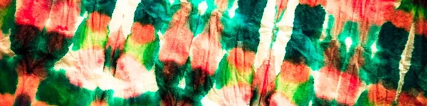 Cravatta Colorante Neon Astratto Acquerello Shibori Dip Pattern Striscia Rossa — Foto Stock