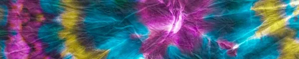 Tie Dye Neon Oosterse Aquarel Blauwe Streep Neon Aquarel Textuur — Stockfoto