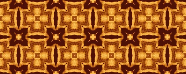 Yellow Morocco Endless Texture Rustic Floral Batik Boho Glowing Geometric — Stockfoto
