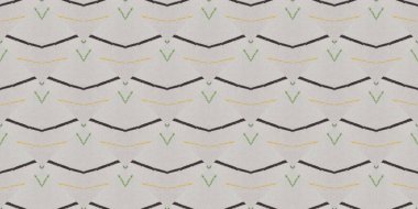 Dalgalı Şablon. Renkli Geo Çizimi. Çizim çizimi. El boyası. Kusursuz kâğıt deseni. Mürekkep tasarımı dokusu. Renkli Zarif Kağıt. Grafik Yazdırma. Yumuşak Şablon. Renkli Geometrik Zigzag