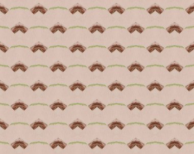 Çizgi Grafik Boyası. Coğrafi Tasarım Modeli. Rhombus çizildi. Kahverengi mürekkep çizimi. Dalgalı Şablon. El şablonu. Zarif kağıt. Renkli Basit Dalga. Geometrik Yazdırma Dokusu. Renkli Geometrik Çizim