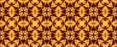 Kahverengi Vintage Sonsuz Desen. Aquarelle Mozaik Yıldızları. Asit Kabilesi Dörtlüsü Batik. Batı Geometrik Batik Boyası. Fas Geometrik İkat. Yaşlanmış Etnik Desen Boho. Sarı Çiçek Döşemesi