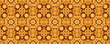 Sarı Arapça Rustik desen. Fas 'ın Mystic Boho' su. Parlak Etnik Düzen Döşemesi. Bohem Geometrik Mürekkep. Kaba İspanyol Süs Tasarımı. Süslü Geometrik Çiçek Yazdırma. Kahverengi Çiçek Boyası