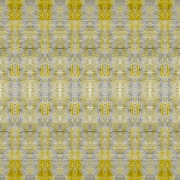 Biały Batik Pomarańczowy Odcisk Żółta Faktura Boho Żółty Geometryczny Materiał — Zdjęcie stockowe