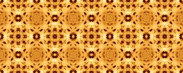 Brown Morocco Mystic Batik Acid Floral Batik Tile Arabesque Geometric — Stockfoto