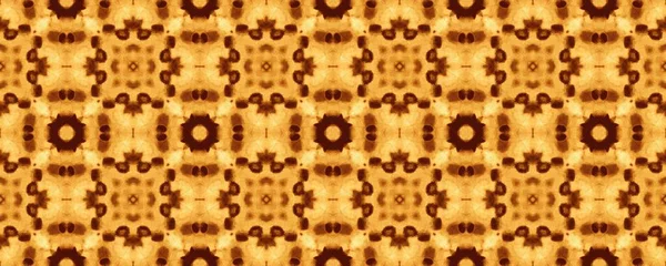 黄色のトルコモザイク模様 アラビア幾何学的バティックタイル ライト エスニック パターン クレイヴィンテージ幾何学的テクスチャ 概要幾何学的プリント ボヘミアン エンドレス ペイント — ストック写真