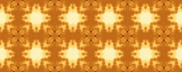 Brown Indian Ethnic Pattern Акварель Мозаїка Бохо Геометричний Принт Пісок — стокове фото
