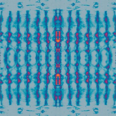 Mavi Kusursuz Çizgili. Turuncu desenli tuval. Ateşli Kış Süsü. Gök mavisi kış malzemesi. Ateş Dondur Efekti Grunge. Frost soyut kalıbı. Buz Doğa Sanat Tarzı. Serin Kış Kozmosu.