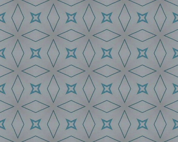 Spanish Geometric Pattern Ikat Blue Morocco Endless Cross Blue Turkish — 图库照片