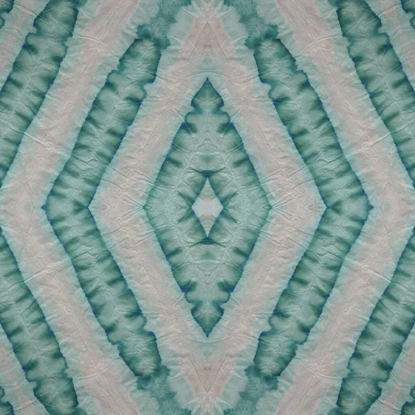 Encre Tissu Teint Gris Peinture Aquarelle Mer Azur Motif Géométrique — Photo