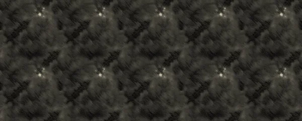 Zwarte Tie Dye Zwarte Waterstraal Luxe Aquarel Witte Oude Vlek — Stockfoto