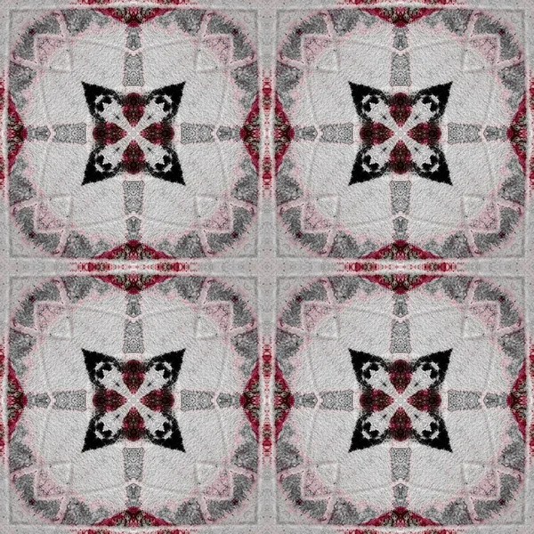 Pakistan Paint Scratch Simple Dessiné Géométrie Géométrique Red Soft Pattern — Photo