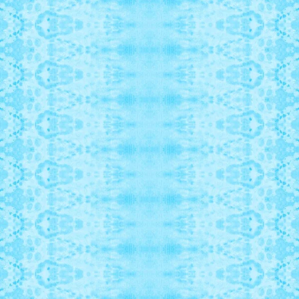 Tengeri Geo Ecset Fehér Boho Stripe Felhő Ikat Kék Etnikai — Stock Fotó