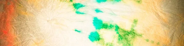 Tie Dye Neon Aquarela Oriental Design Ombre Luz Cor Verde — Fotografia de Stock