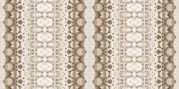 Vecchia Sporcizia Tradizionale Retro Geo Acquerello Beige Batik Texture Tinto — Foto Stock