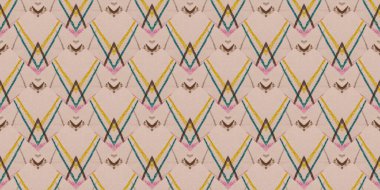 El Geometrisi. Zarif Boya. Geometrik Kağıt Deseni. Renkli Basit Yazdırma. El Grafiksel Yazdırma. Çizilmiş Tırmık. Kaba Şablon. Renkli Geo Çizimi. Mürekkep tasarımı dokusu. Renksiz Zigzag