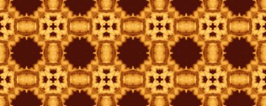 Sarı Hint Kırsal Düzeni. Soyut Geometrik Kat. Aquarelle Sonsuz Boyası. Parlak Arap Çiçeği. Motion Geometric Batik Tile. Kum çiçeği desenli mürekkep. Kahverengi Etnik Yazdırma