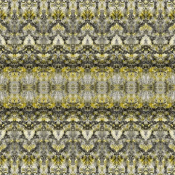 Gray Tribal Print Gold Geo Pattern Graue Nahtlose Batik Goldener — Stockfoto