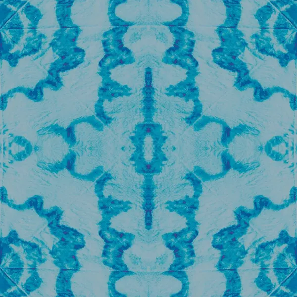 Encre Tissu Teint Neige Affiche Aquamarine Blanche Ornement Hiver Ardent — Photo