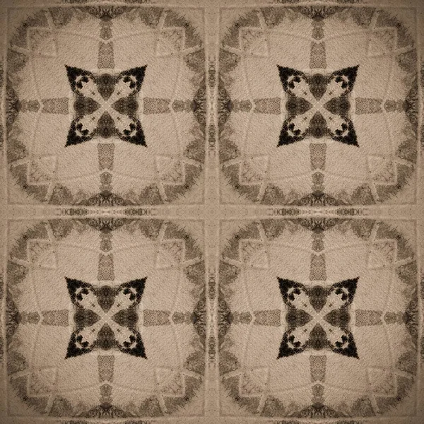 Gray Craft Scratch Contexto Geométrico Caneta Floral Cinza Textura Antiga — Fotografia de Stock