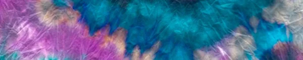 Tie Dye Neon Abstract Aquarel Blauwe Streep Aquarel Geverfd Textuur — Stockfoto