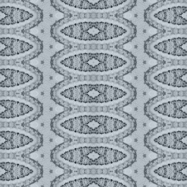 Gri Renkli Geometrik Desen. Kabile Bohemian Batik. Kusursuz çizgili Ikat Batik. Gri Renkli Bohem deseni. Kusursuz suluboya halı desenli gri renkli Geometrik fırça. Soyut Boyalı Yazdırma.