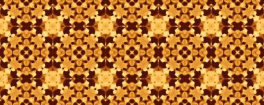 Sarı Türk Çiçek deseni. Parlak İspanyol süsü Batik. Hint Geometrik Desenli Ikat. Kahveli Batik boyası. Endonezya Geometrik Yazıcı. Özbekistan Rustik Yıldızları. Kahverengi Etnik mürekkep