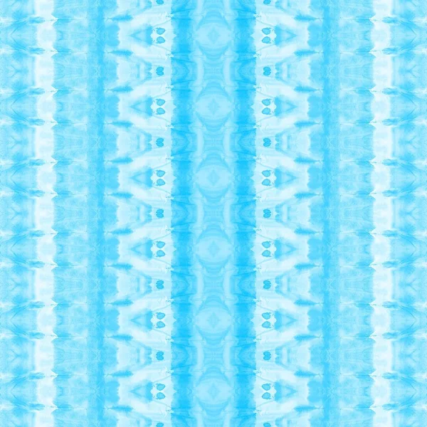 Cloud Dyed Grunge Padrão Branco Batik Zag Tradicional Azul Sky — Fotografia de Stock