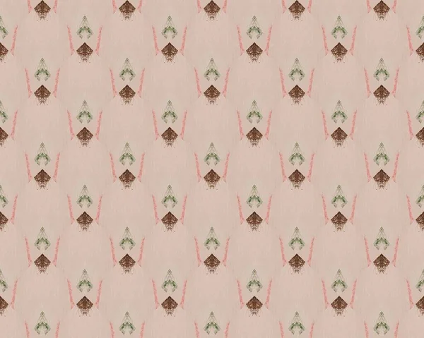 Kahverengi Grafik Fırçası. Yumuşak Arkaplan. Kaba Şablon. Mürekkep tasarımı dokusu. Renkli Geo Deseni. Dalgalı desen. Basit bir satır. Yazdırma Çizimi. Zarif Boya. Renkli Geometrik Tasarım