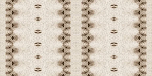 Retro Geo Texture Sepia Dyed Batik Beige Ethnic Brush Retro — Stock Photo, Image