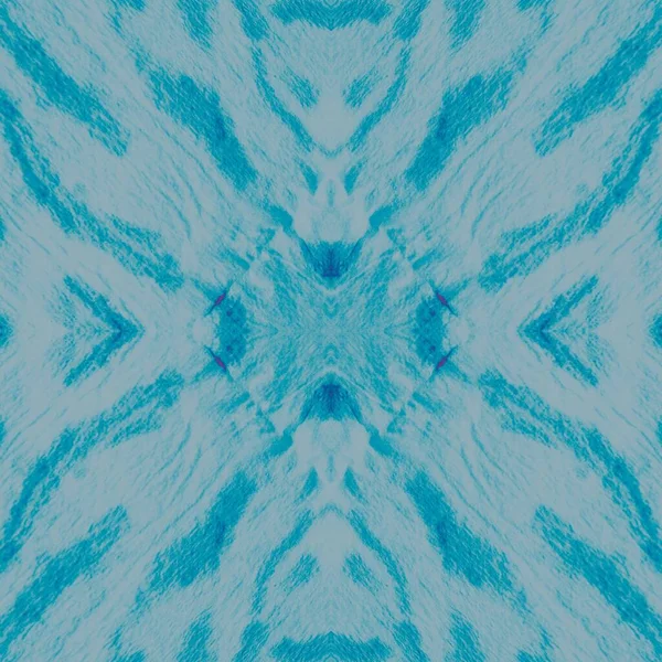 Teal Yaratıcı Kravat Boyası Soğuk Kumaş Şekli Karlı Pürüzsüz Desen — Stok fotoğraf