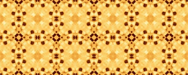 Brown Ornate Mystic Batik Tinta Arábica Mosaica Telha Geométrica Aquarelle — Fotografia de Stock
