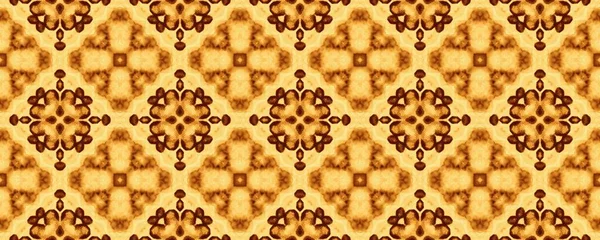 Brillante Textura Rústica Marrón Mosaico Marroquí Batik Geométrico Árabe Boho —  Fotos de Stock