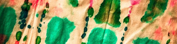 Tie Dye Neon Oosterse Aquarel Shibori Dip Patroon Multi Color — Stockfoto